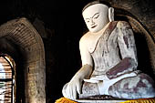 Bagan Myanmar. Buddha statue of the Payathonzu Temple. 